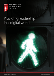 Providing leadership in a digital world  BUSINESS WITH CONFIDENCE