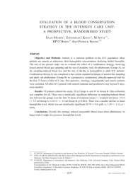 EVALUATION  OF  A  BLOOD  CONSERVATION