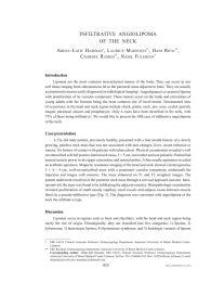 INFILTRATIVE ANGIOLIPOMA OF THE NECK a -l