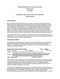 Michigan Department of Environmental Quality Water Division June 2003