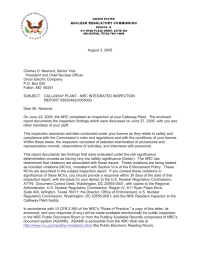 August 3, 2005 Charles D. Naslund, Senior Vice Union Electric Company