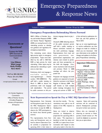 Emergency Preparedness &amp; Response News Emergency Preparedness Rulemaking Moves Forward