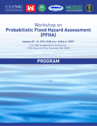 Workshop on Probabilistic Flood Hazard Assessment (PFHA) PROGRAM