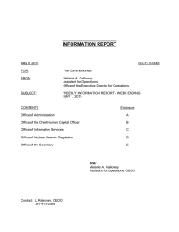 _____________________ INFORMATION REPORT