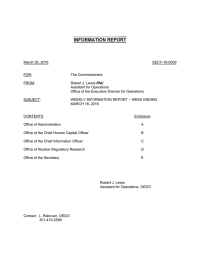 ___ INFORMATION REPORT