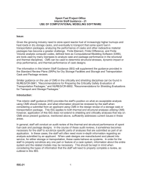 Spent Fuel Project Office Interim Staff Guidance - 21 ____________________________________________________________________________