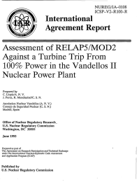 Assessment  of RELAP5/MOD2 Nuclear  Power  Plant 100%