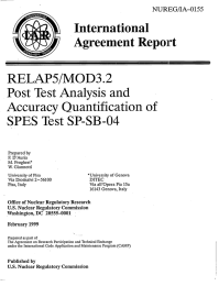 Analysis  and Accuracy  Quantification  of International Agreement  Repoirt