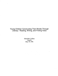 Young  Children  Constructing Their Worlds Through Meredith Collins