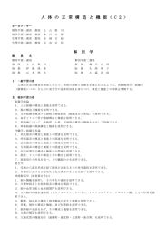 人 体 の 正 常 構 造 と 機 能... 解  剖  学