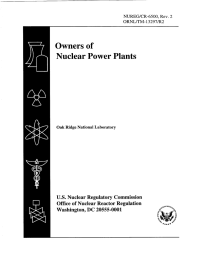 Owners  of Nuclear Power  Plants