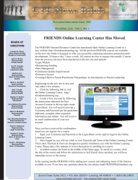 FRIENDS Online Learning Center Has Moved Prevention Innovations Since 1982 BOARD OF