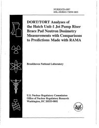 DORT/TORT  Analyses  of Brace Pad Neutron Dosimetry
