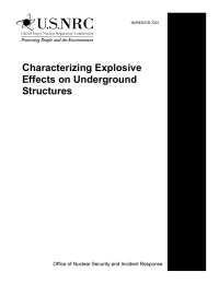 C haracterizing Explosive Effects on Underground Structures