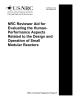 NRC Reviewer Aid for Evaluating the Human- Performance Aspects