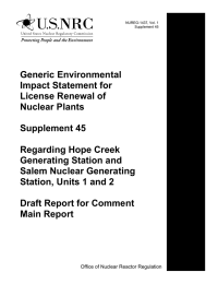 Generic Environmental Impact Statement for License Renewal of Nuclear Plants