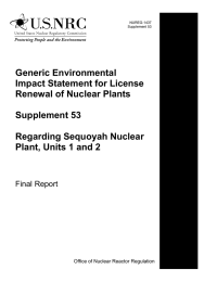 Generic Environmental Impact Statement for License Renewal of Nuclear Plants