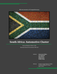 South Africa: Automotive Cluster  Microeconomics of Competitiveness