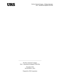 _______________________________________ The Dow Chemical Company Part I - Remedial Investigation Work Plan