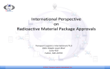International Perspective on Radioactive Material Package Approvals Transport Logistics International (TLI)