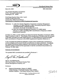 NRC  2004-0030 March  22, 2004 U.S.  Nuclear Regulatory Commission