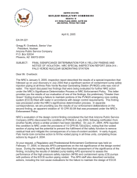 April 8, 2005 EA-04-221 Gregg R. Overbeck, Senior Vice President, Nuclear