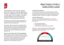 PRACTISING ETHICS EMPLOYER GUIDE