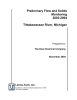 Preliminary Flow and Solids Monitoring 2003-2004