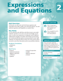 2 Expressions and Equations