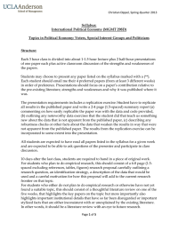 Syllabus: International Political Economy (MGMT 298D)