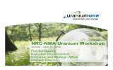 NRC-NMA Uranium Workshop Fletcher Newton Executive Vice President, Corporate and Strategic Affairs