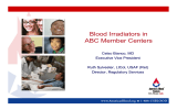 Blood Irradiators in ABC Member Centers