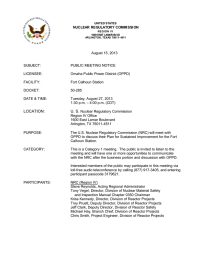 August 15, 2013 SUBJECT: PUBLIC MEETING NOTICE