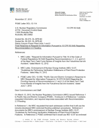 Pacific Gas and Electric November 27,2012 Edward D.  Halpin