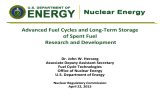Advanced Fuel Cycles and Long-Term Storage of Spent Fuel Research and Development