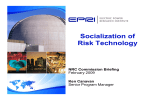 Socialization of Risk Technology NRC Commission Briefing Ken Canavan