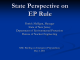State Perspective on EP Rule