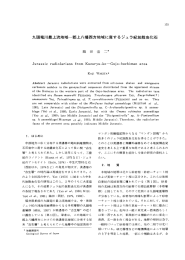 九頭竜川最上流地域一郡上八幡西方地域に産するジュラ紀放散虫化石