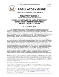 REGULATORY GUIDE