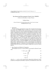 One-dimensional Electromagnetic Particle Code: KEMPO1