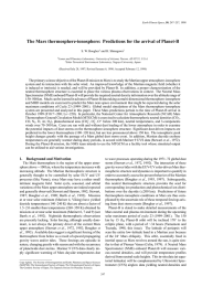 The Mars thermosphere-ionosphere: Predictions for the arrival of Planet-B