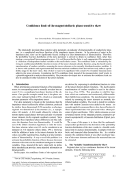 Confidence limit of the magnetotelluric phase sensitive skew Pamela Lezaeta