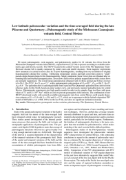 Low-latitude paleosecular variation and the time-averaged field during the late