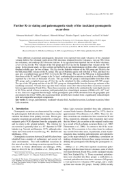 Further K-Ar dating and paleomagnetic study of the Auckland geomagnetic excursions