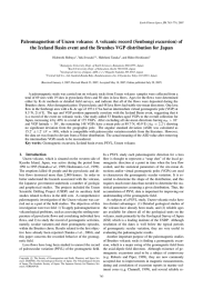 Paleomagnetism of Unzen volcano: A volcanic record (Senbongi excursion) of