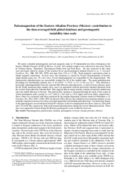 Paleomagnetism of the Eastern Alkaline Province (Mexico): contribution to