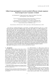 Gilbert-Gauss geomagnetic reversal recorded in Pliocene volcanic sequences