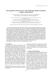 Rock magnetism and microscopy of the Jacupiranga alkaline-carbonatitic complex, southern Brazil