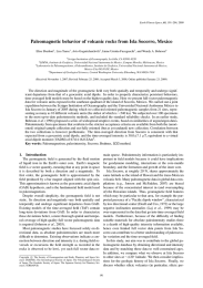 Paleomagnetic behavior of volcanic rocks from Isla Socorro, Mexico Elise Sbarbori