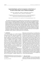 Spatial distribution and focal mechanisms of aftershocks of